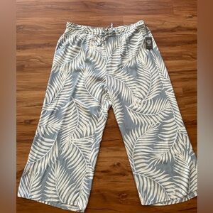 VINCE CAMUTO Women’s Plus Wide Leg Elastic Waist Light Blue/White Size 3X, NWT